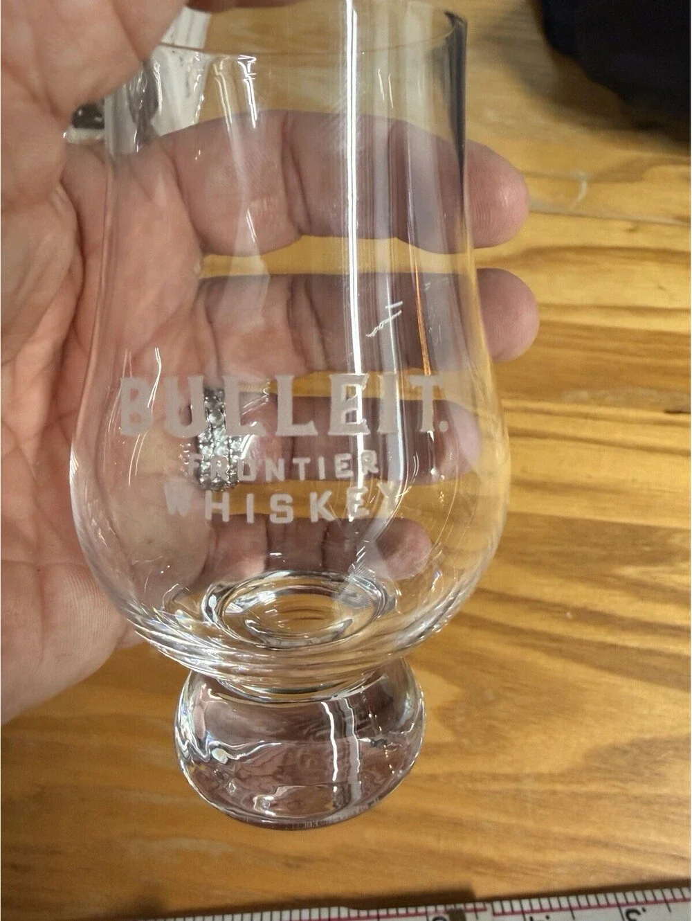 Glencairn Whisky Glass Set Of 6 Etched Set Bulleit bourbon *